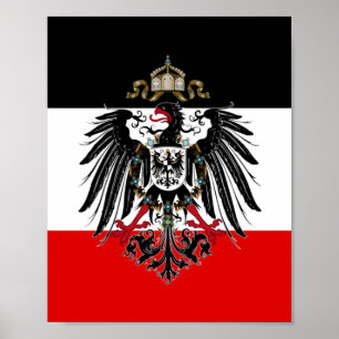 Affiche Drapeau Empire allemand