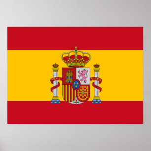 Affiche Drapeau espagnol