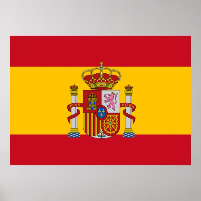 Affiche Drapeau espagnol (Devant)