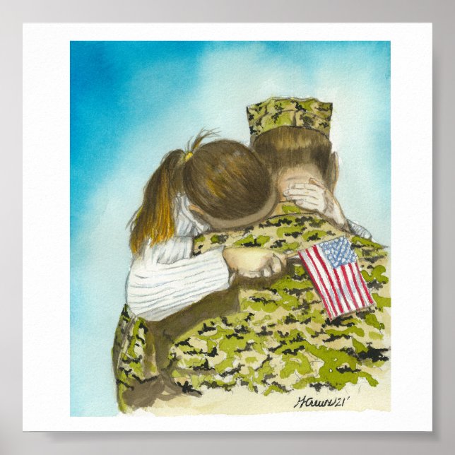 Affiche Drapeau fille (Devant)