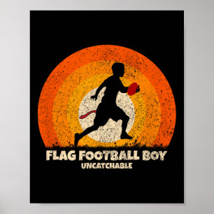 Affiche Drapeau Football Boy Drapeau Uncatchable Football
