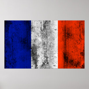 Affiche drapeau français