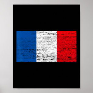 Affiche Drapeau français Drapeau France Viva La France 