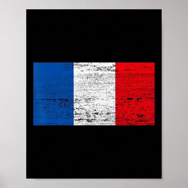Affiche Drapeau français Drapeau France Viva La France  (Devant)