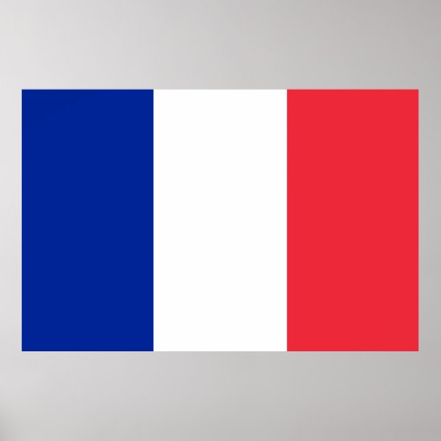 Affiche Drapeau France (Devant)