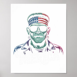 Affiche Drapeau Frankenstein Monster Lover Sungles Usa 4e