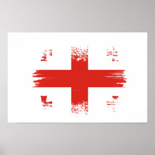 Affiche Drapeau géorgien