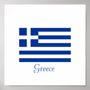 Affiche Drapeau grec