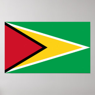 Affiche Drapeau Guyana