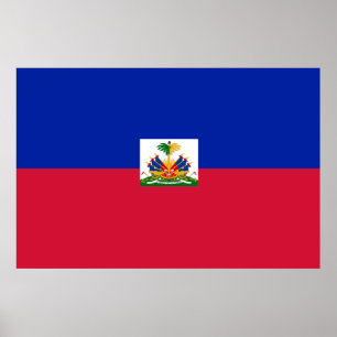 Affiche Drapeau Haïti