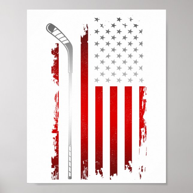 Affiche Drapeau Hockey - Hockey T-11 (Devant)