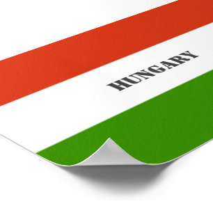 Affiche Drapeau Hongrie, Budapest