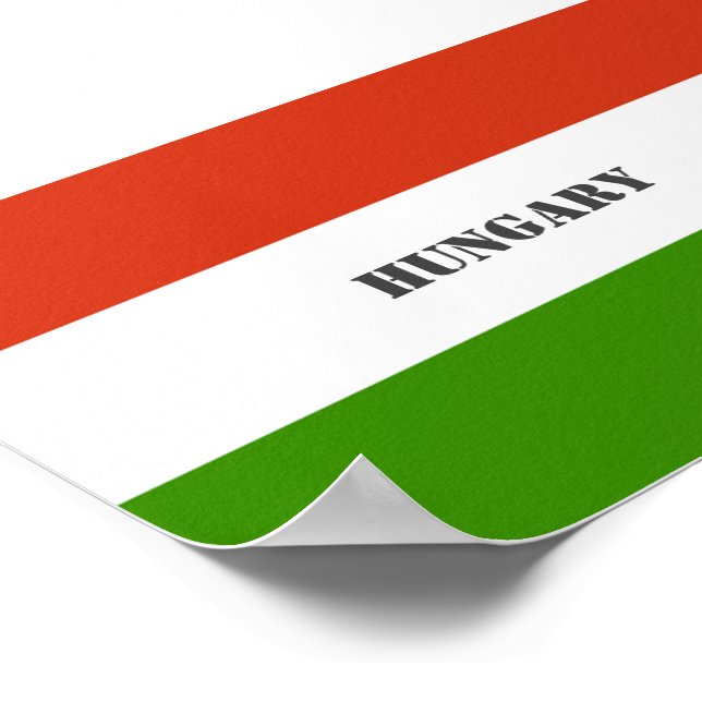 Affiche Drapeau Hongrie, Budapest (Coin)