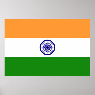 Affiche Drapeau Inde