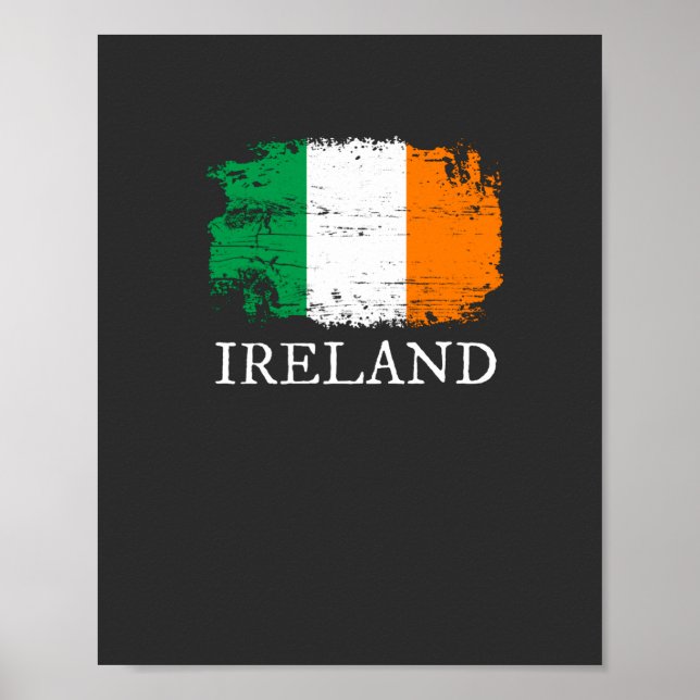 Affiche Drapeau irlandais (Devant)