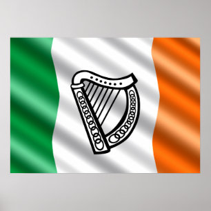 Affiche Drapeau irlandais