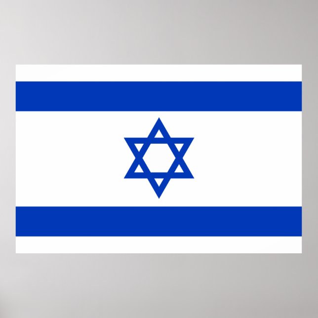 Affiche Drapeau Israël  (Devant)