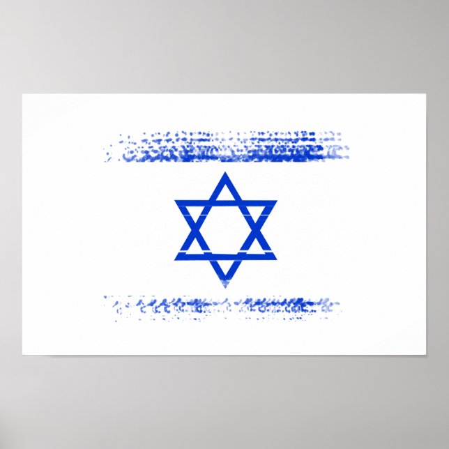 Affiche Drapeau israélien (Devant)