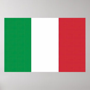 Affiche Drapeau Italie Tricolore