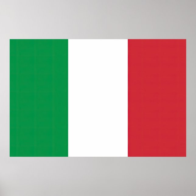 Affiche Drapeau Italie Tricolore (Devant)