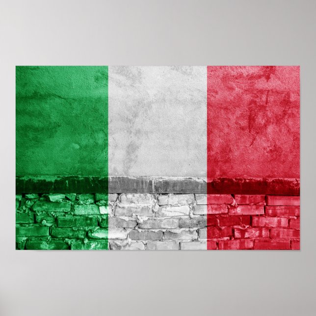 Affiche Drapeau italien (Devant)