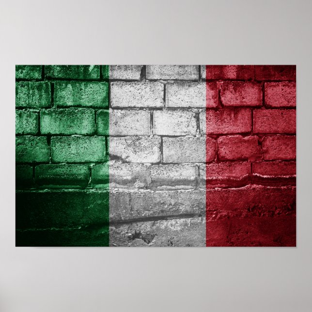 Affiche Drapeau italien (Devant)