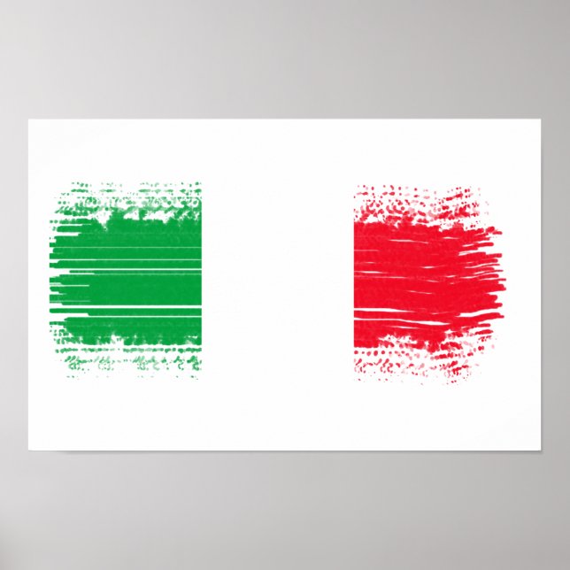 Affiche Drapeau italien (Devant)