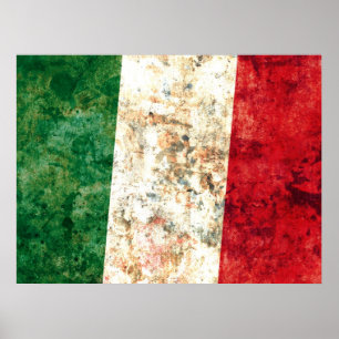 Affiche Drapeau italien