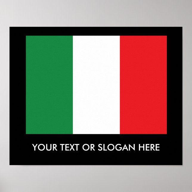 Affiche Drapeau italien (Devant)