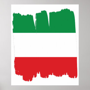 Affiche Drapeau italien Italie