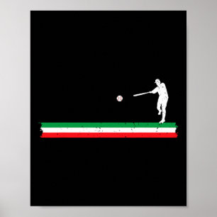 Affiche Drapeau italien Vendre Joueur Entraîneur Équipe de