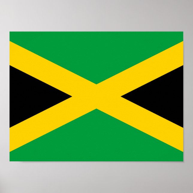 Affiche Drapeau jamaïcain (Devant)