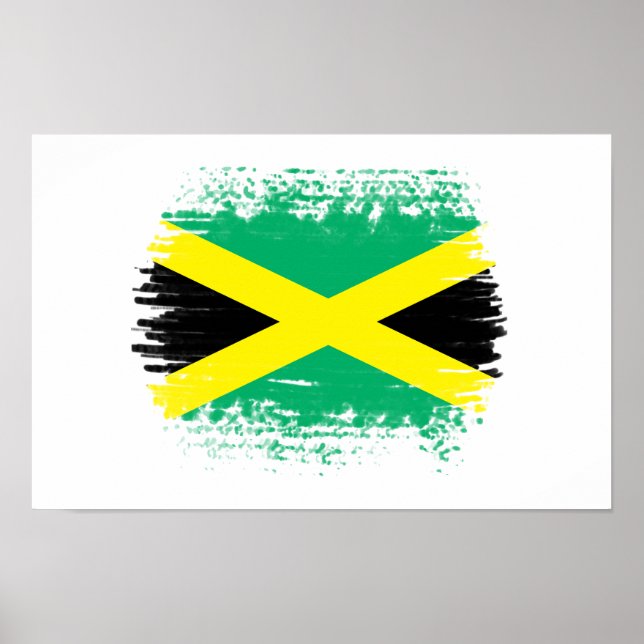 Affiche Drapeau jamaïcain (Devant)