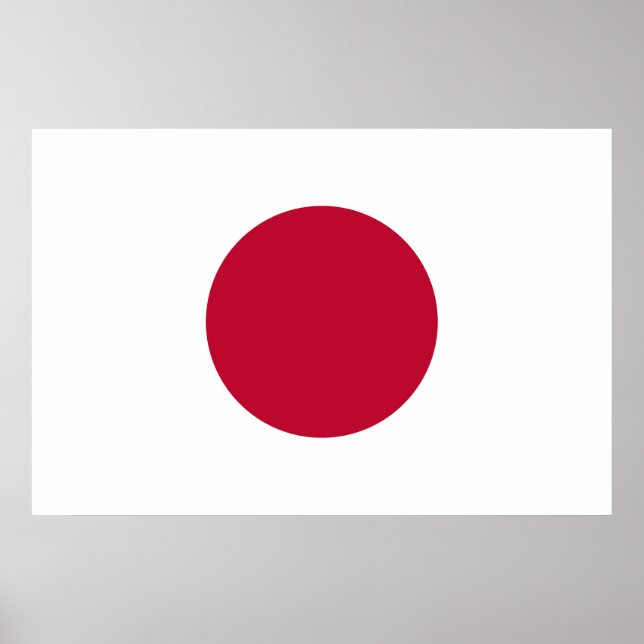 Affiche Drapeau Japon (Devant)