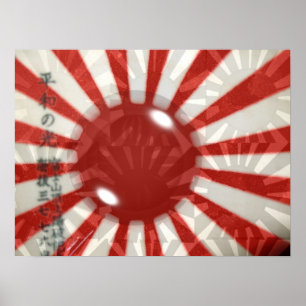 Affiche Drapeau japonais