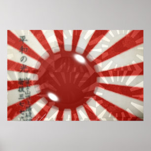 Affiche Drapeau japonais