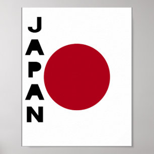 Affiche Drapeau japonais