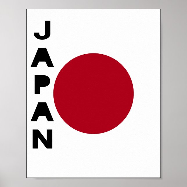 Affiche Drapeau japonais (Devant)