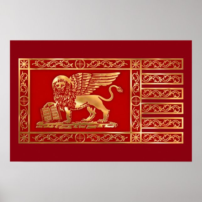 Affiche Drapeau La Serenissima (Devant)