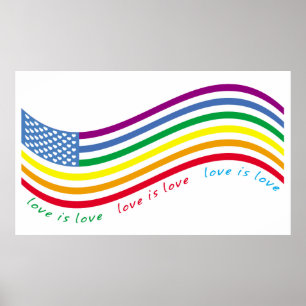 Affiche Drapeau LGBT