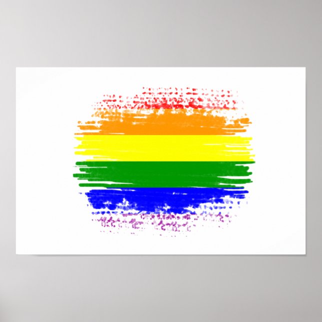 Affiche Drapeau LGBT (Devant)