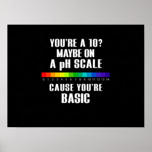 Affiche Drapeau LGBT de base peut-être à l'échelle du pH