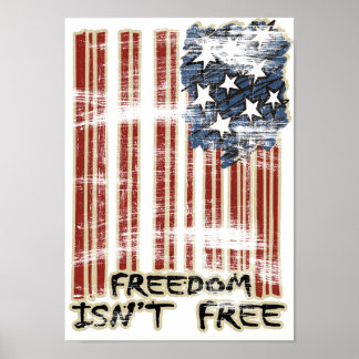 Affiche Drapeau libre