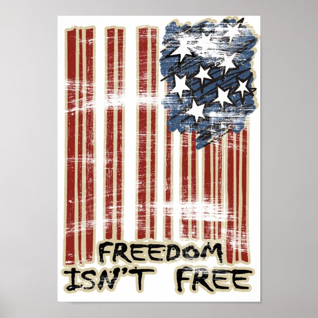 Affiche Drapeau libre (Devant)
