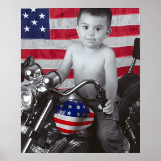 Affiche drapeau maxonbikewithflag