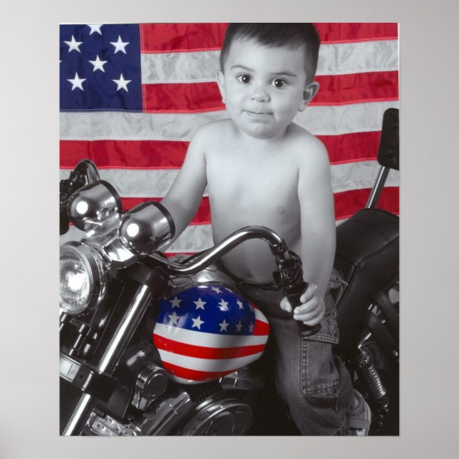 Affiche drapeau maxonbikewithflag (Devant)