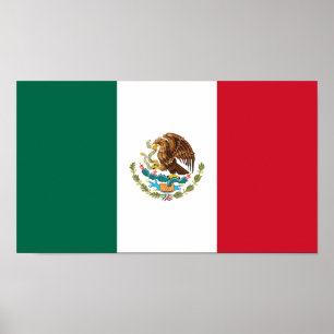 Affiche Drapeau Mexicain