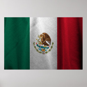 Affiche Drapeau mexicain