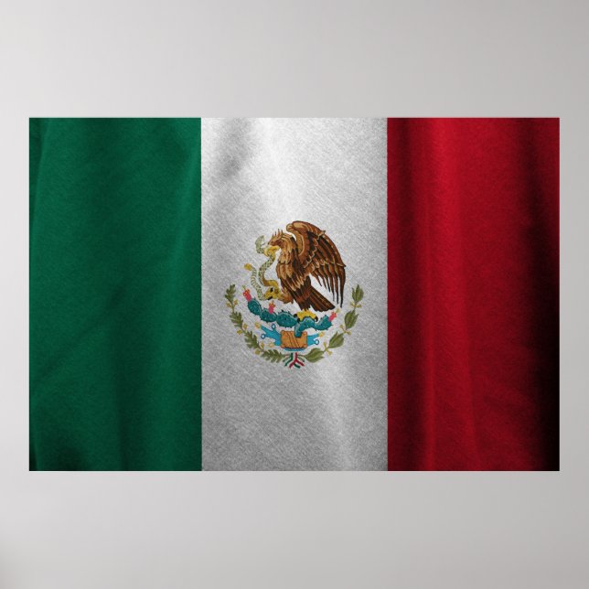 Affiche Drapeau mexicain (Devant)
