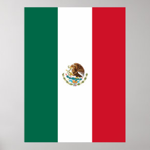 Affiche Drapeau mexicain